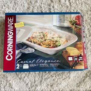 Corningware 1.25 Qt. Oblong Dish w/Plastic Lid New in Open Box